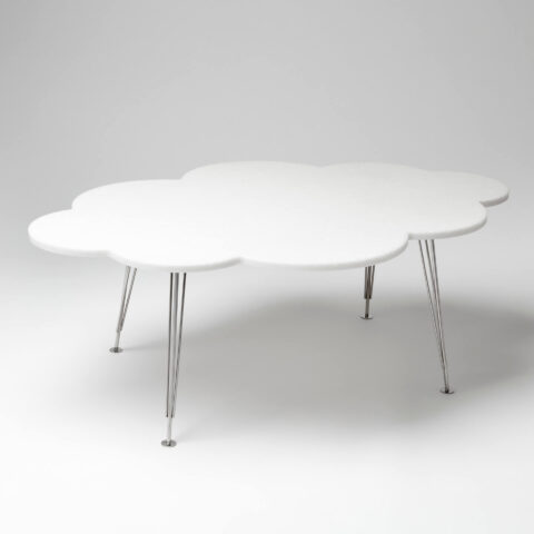The Cloud Table – coffee table – white marble bianco neve – Molnbordet